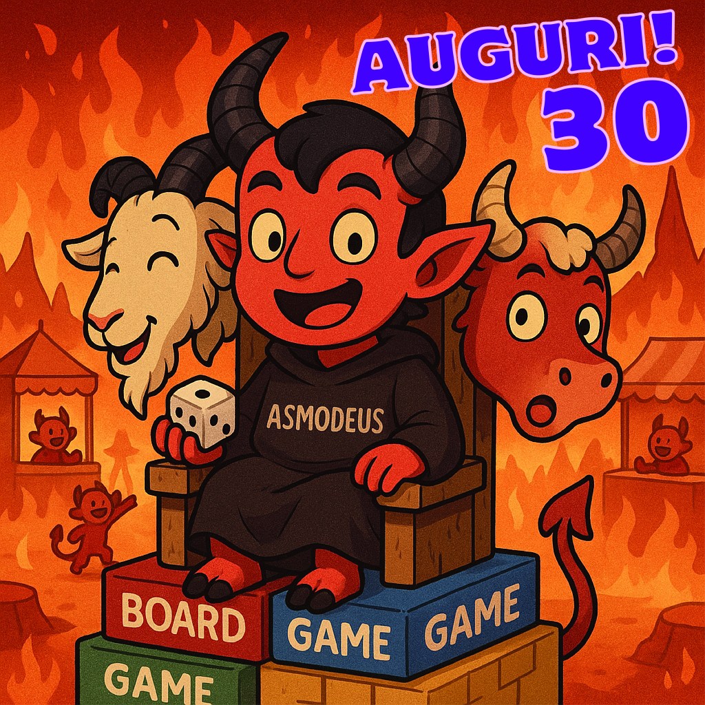 Asmodée festeggia 30 anni: per regalo ha chiesto altre tre case&nbsp;editrici.