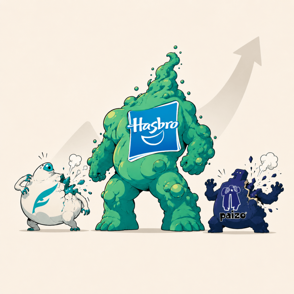 Fantasia Store, Paizo e Hasbro: il mercato sotto i raggi gamma
